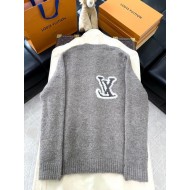 LV Logo Oatmeal Sweater - Grey