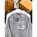LV Logo Oatmeal Sweater - Grey LV Logo Oatmeal Sweater - Grey