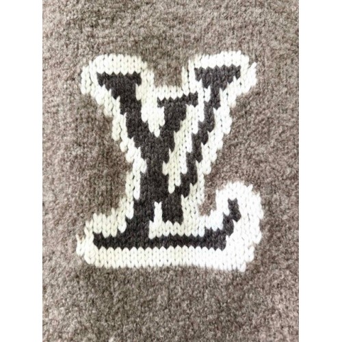 LV Logo Oatmeal Sweater - Grey LV Logo Oatmeal Sweater - Grey