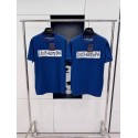 LV New Knitted Round Neck Short Sleeve - Blue