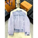 LV Purple Destroyed Washed Denim LV Purple Destroyed Washed Denim