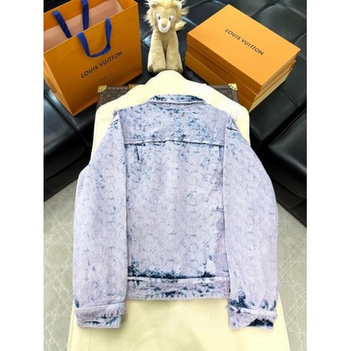 LV Purple Destroyed Washed Denim
