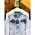 LV Purple Destroyed Washed Denim LV Purple Destroyed Washed Denim