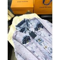 LV Purple Destroyed Washed Denim LV Purple Destroyed Washed Denim