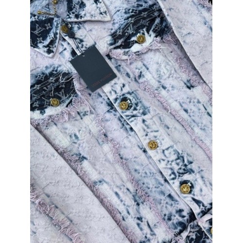 LV Purple Destroyed Washed Denim LV Purple Destroyed Washed Denim