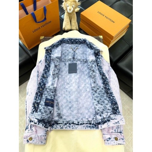 LV Purple Destroyed Washed Denim LV Purple Destroyed Washed Denim