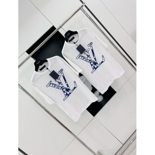 LV Ski Collection New Knitted Short Sleeve - White