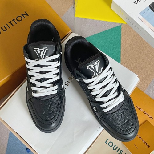 LV Trainer Sneaker - Black White