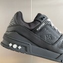 LV Trainer Sneaker - Black White