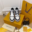 LV Trainer Velcro Strap Monogram Denim - Black White