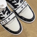 LV Trainer Velcro Strap Monogram Denim - Black White