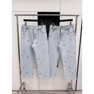 LV x Tyler 2024SS Early Spring Joint Embroidered Jeans
