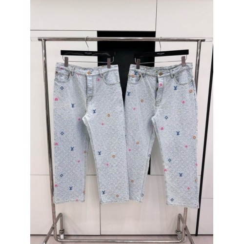 LV x Tyler 2024SS Early Spring Joint Embroidered Jeans