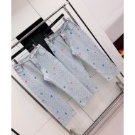 LV x Tyler 2024SS Early Spring Joint Embroidered Jeans