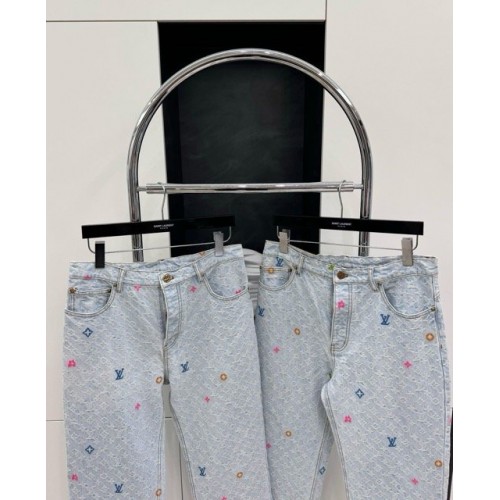 LV x Tyler 2024SS Early Spring Joint Embroidered Jeans LV x Tyler 2024SS Early Spring Joint Embroidered Jeans