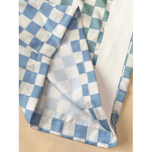 Lv 25SS Early Spring New Color Checkerboard Shorts Pants