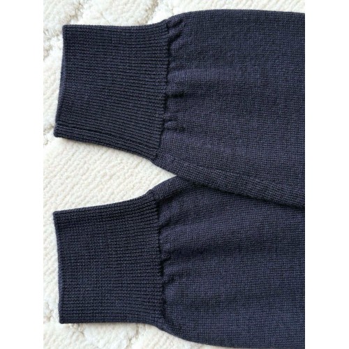 MIU MIU 2025SS One-Shoulder Knitted Long Sleeve - Dark Blue