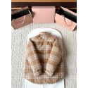 MIU MIU 2025SS Plaid Down Jacket - Brown MIU MIU 2025SS Plaid Down Jacket - Brown