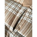 MIU MIU 2025SS Plaid Down Jacket - Brown MIU MIU 2025SS Plaid Down Jacket - Brown