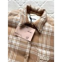 MIU MIU 2025SS Plaid Down Jacket - Brown MIU MIU 2025SS Plaid Down Jacket - Brown