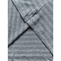 MIU MIU 2025SS Striped Pocket Slogan Long Sleeve - Grey MIU MIU 2025SS Striped Pocket Slogan Long Sleeve - Grey