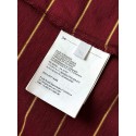 MIU MIU 2025SS Striped Pocket Slogan Long Sleeve - Red MIU MIU 2025SS Striped Pocket Slogan Long Sleeve - Red