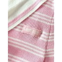 MIU MIU 25SS Bowknot V-Neck Short Sleeve Polo - Pink with White MIU MIU 25SS Bowknot V-Neck Short Sleeve Polo - Pink with White