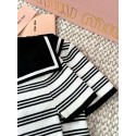 MIU MIU 25SS Bowknot V-neck Short Sleeve Polo - White with Black MIU MIU 25SS Bowknot V-neck Short Sleeve Polo - White with Black