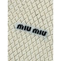 MIU MIU 25SS Preppy Small Logo Knit Polo - White with Black MIU MIU 25SS Preppy Small Logo Knit Polo - White with Black