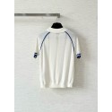 MIU MIU 25SS Preppy Small Logo Knit Polo - White with Blue MIU MIU 25SS Preppy Small Logo Knit Polo - White with Blue
