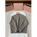 MIU MIU Checked Double Weave Blouson Jacket - Cocoa Brown MIU MIU Checked Double Weave Blouson Jacket - Cocoa Brown
