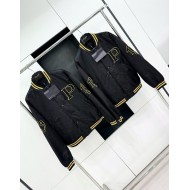 PRADA 2024FW Baseball Jacket - Black