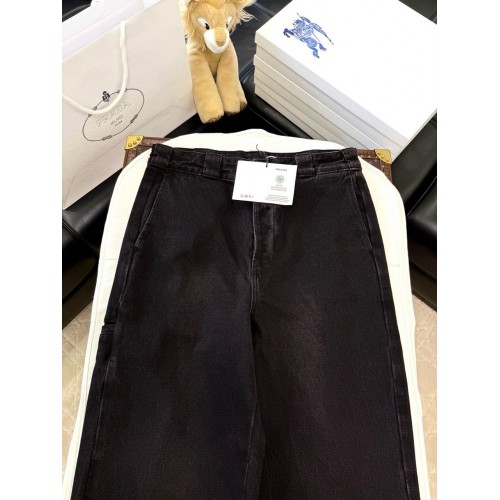 PRADA 2024FW Denim Triangle Logo Jeans PRADA 2024FW Denim Triangle Logo Jeans