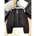 PRADA 2024FW Denim Triangle Logo Quilted Jacket PRADA 2024FW Denim Triangle Logo Quilted Jacket