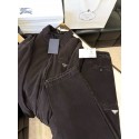 PRADA 2024FW Denim Triangle Logo Quilted Jacket PRADA 2024FW Denim Triangle Logo Quilted Jacket
