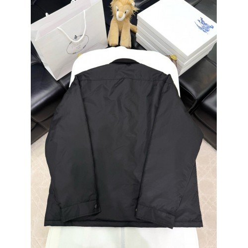 PRADA 2024FW Triangle Logo Puffer Jacket - Black PRADA 2024FW Triangle Logo Puffer Jacket - Black