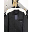 PRADA 2024FW Triangle Logo Puffer Jacket - Black PRADA 2024FW Triangle Logo Puffer Jacket - Black