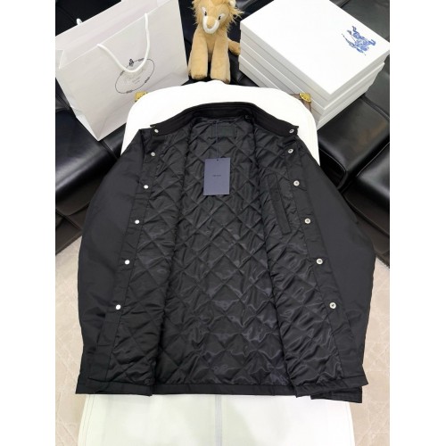 PRADA 2024FW Triangle Logo Puffer Jacket - Black PRADA 2024FW Triangle Logo Puffer Jacket - Black