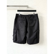 PRADA 25SS Triangle Logo Multifunctional Pocket Shorts - Black