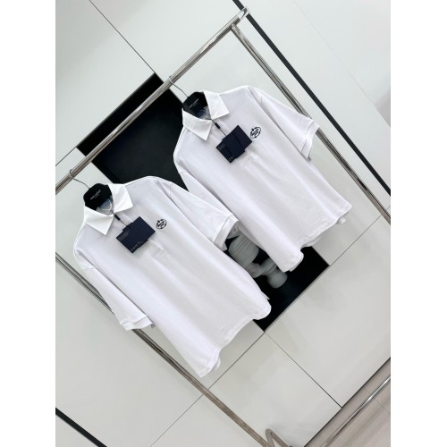 PRADA Embroidered Polo - White