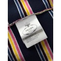 PRADA New Striped Contrast Polo Short Sleeves PRADA New Striped Contrast Polo Short Sleeves