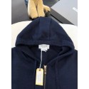 THOM BROWNE Classic Four Bar Rose Knit Cardigan - Black THOM BROWNE Classic Four Bar Rose Knit Cardigan - Black