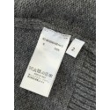 THOM BROWNE Classic Four Bar Rose Knit Cardigan - Grey THOM BROWNE Classic Four Bar Rose Knit Cardigan - Grey