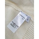 THOM BROWNE Classic Four Bar Rose Knit Cardigan - White THOM BROWNE Classic Four Bar Rose Knit Cardigan - White