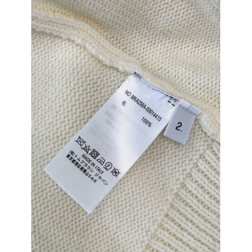 THOM BROWNE Classic Four Bar Rose Knit Cardigan - White THOM BROWNE Classic Four Bar Rose Knit Cardigan - White