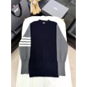 THOM BROWNE Colorblock 4-Bar Stripe Cardigan Sweater - Grey THOM BROWNE Colorblock 4-Bar Stripe Cardigan Sweater - Grey