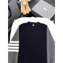 THOM BROWNE Colorblock 4-Bar Stripe Cardigan Sweater - Grey THOM BROWNE Colorblock 4-Bar Stripe Cardigan Sweater - Grey