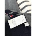 THOM BROWNE Colorblock 4-Bar Stripe Cardigan Sweater - Grey THOM BROWNE Colorblock 4-Bar Stripe Cardigan Sweater - Grey