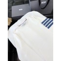 THOM BROWNE Pocket Blue Stripe Crewneck Sweatshirt - White THOM BROWNE Pocket Blue Stripe Crewneck Sweatshirt - White