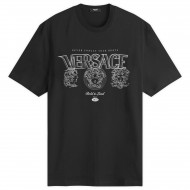 VERSACE Medusa Logo-print T-shirt - Black